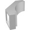 Ekena Millwork 3 1/2-in. W x 8-in. D x 12-in. H Imperial Architectural Grade PVC Knee Brace BRCP035X08X12IMP - alternate 3